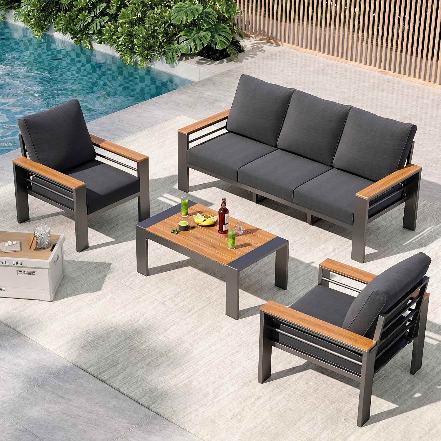 Outdoor Furniture Bali - Ensemble de meubles de patio, meubles