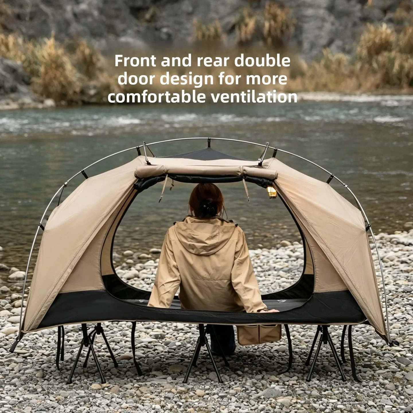 Outdoor Daybed Furniture - MOUNTAINHIKER Tente-lit de camping extérieure, mobilier