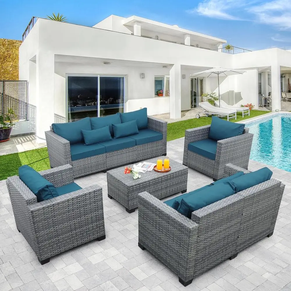Outdoor Furniture With Storage For Cushions - Ensemble de meubles de patio en