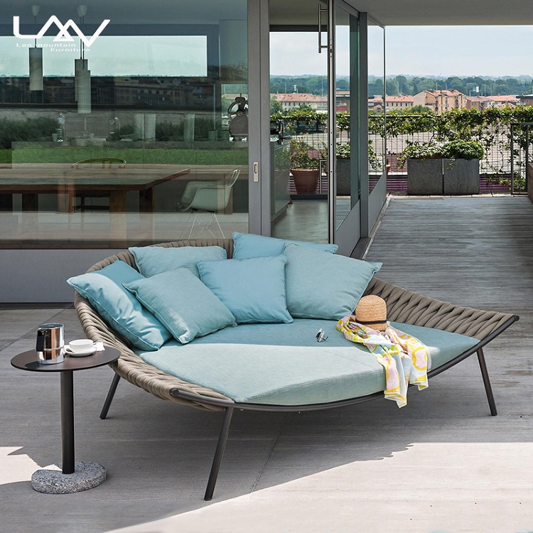 Outdoor Daybed Furniture - Lit de repos moderne d'extérieur en