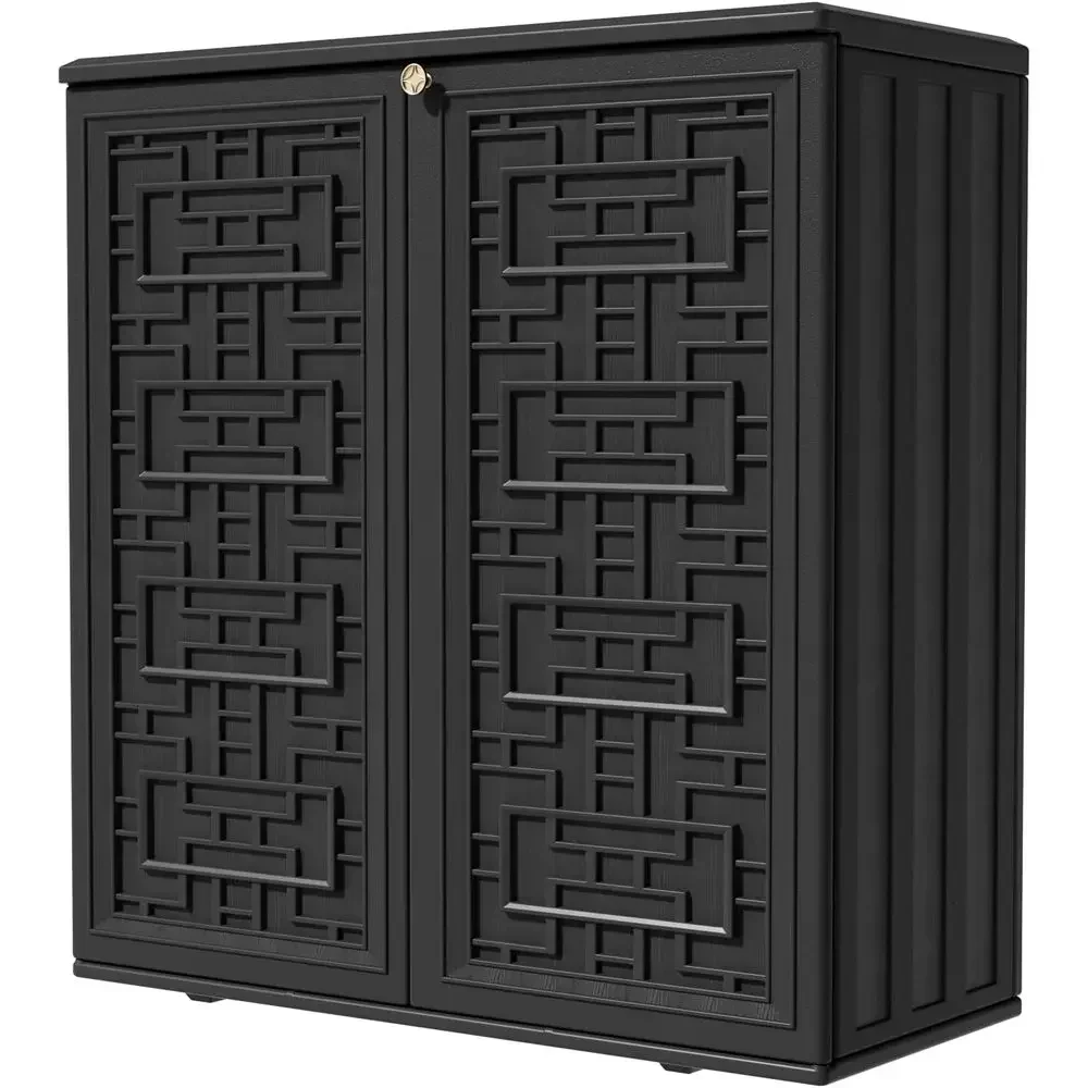 Outdoor Furniture With Storage For Cushions - Armoire de rangement extérieure en résine