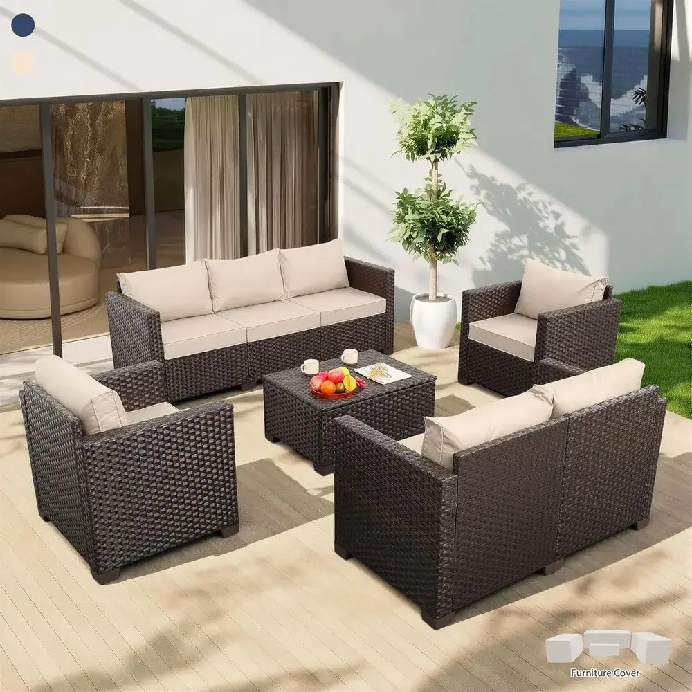 Outdoor Furniture With Storage For Cushions - Ensemble de meubles de patio 5