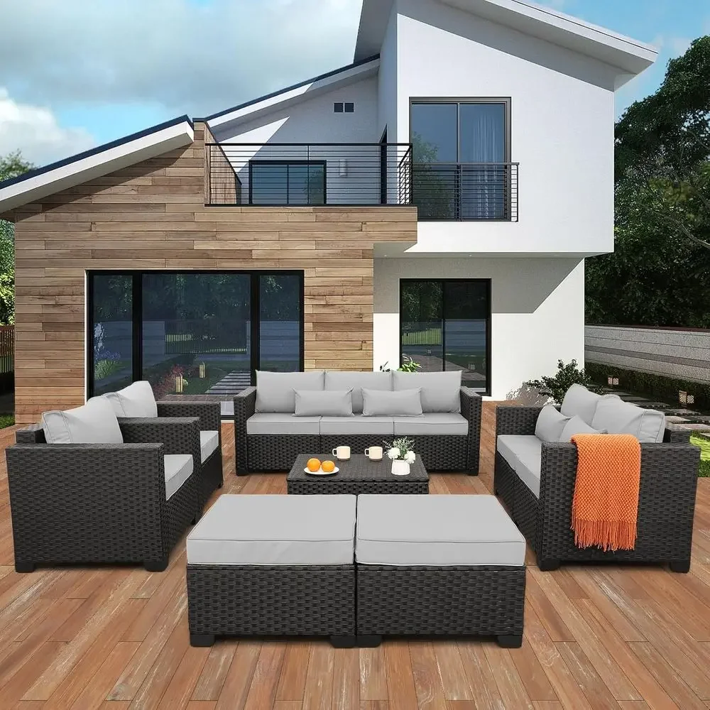 Ensemble de meubles de patio m - Outdoor Furniture With Storage For Cushions avis et prix
