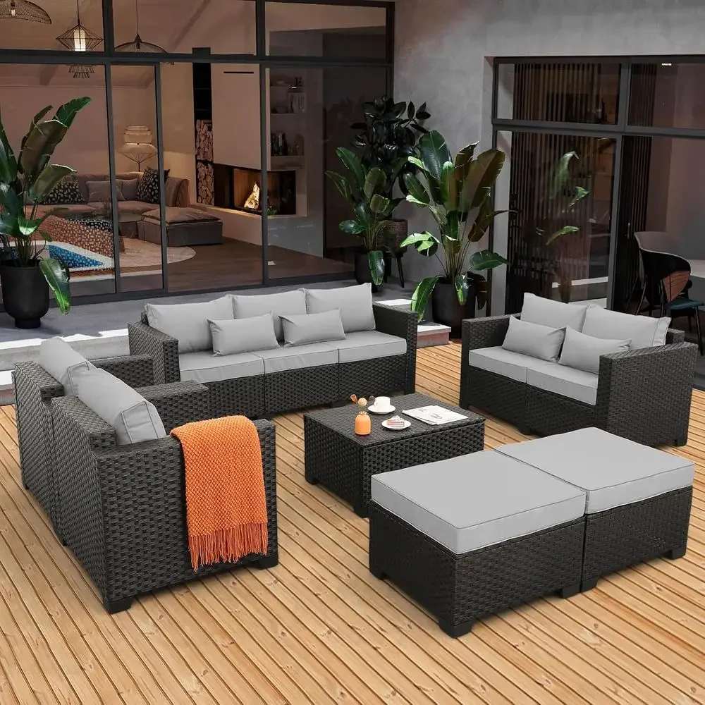 Ensemble de meubles de patio m - Outdoor Furniture With Storage For Cushions avis et prix