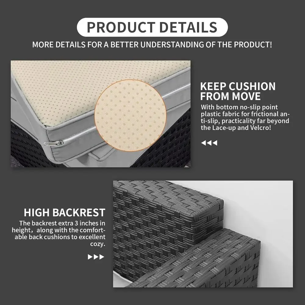Ensemble de meubles de patio m - Outdoor Furniture With Storage For Cushions avis et prix