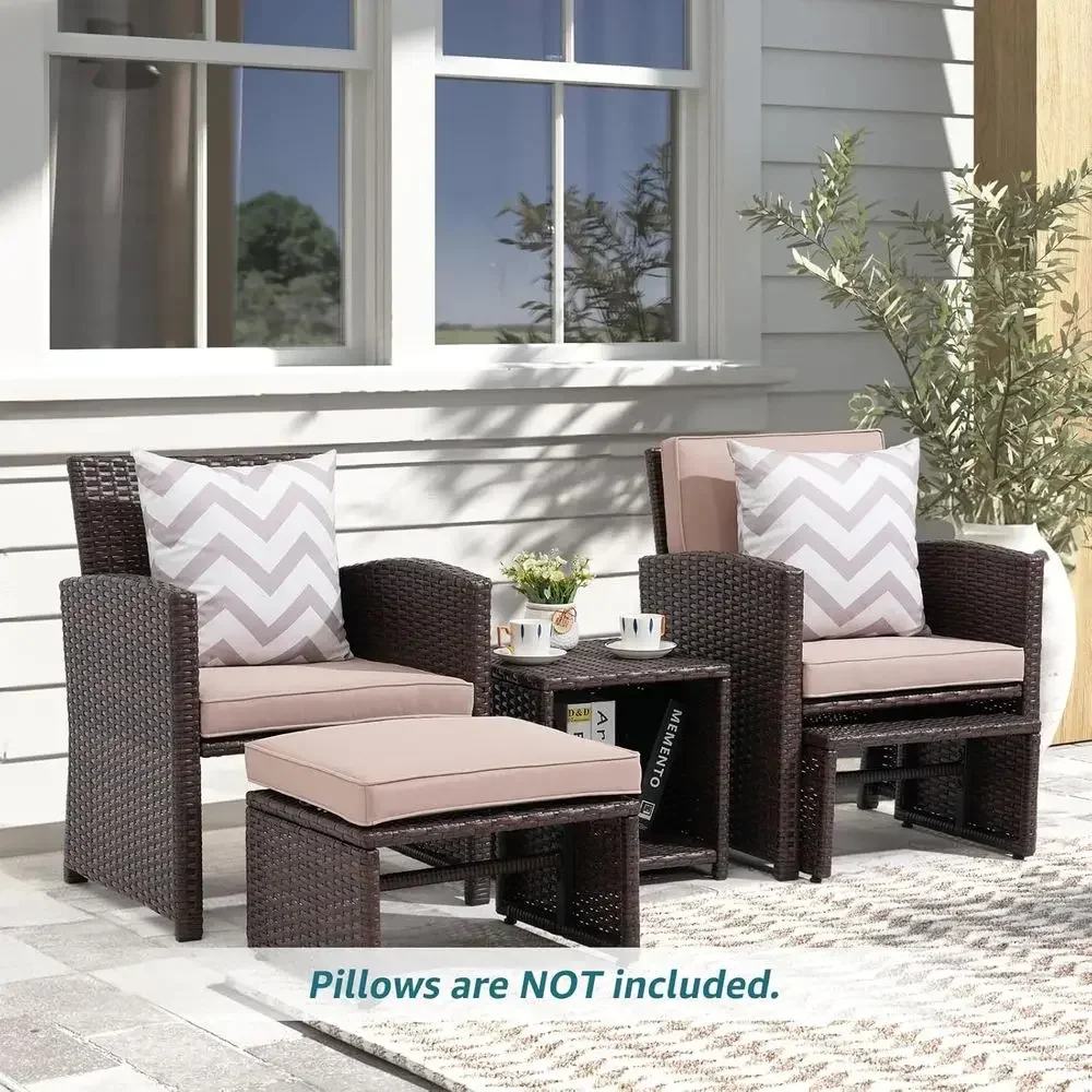 Ensemble de meubles de patio e - Outdoor Furniture With Storage For Cushions avis et prix
