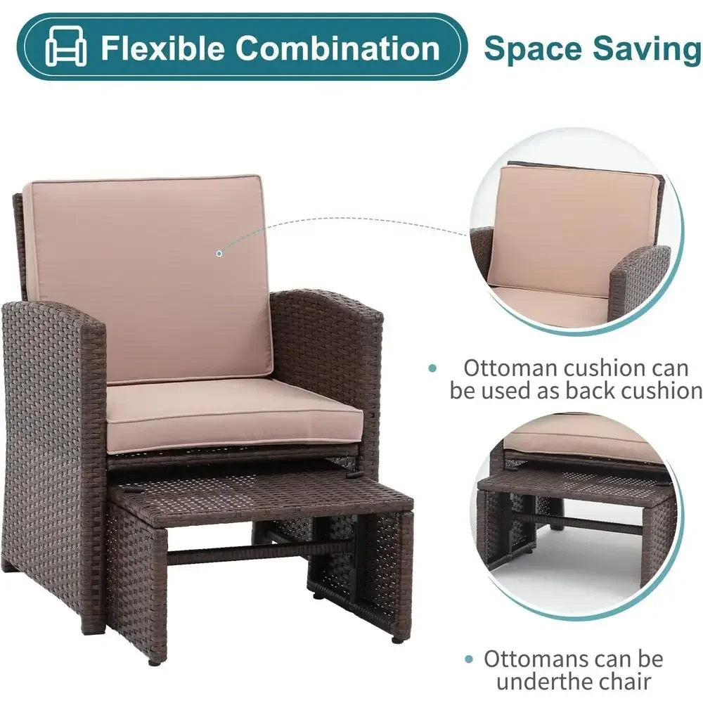 Ensemble de meubles de patio e - Outdoor Furniture With Storage For Cushions avis et prix