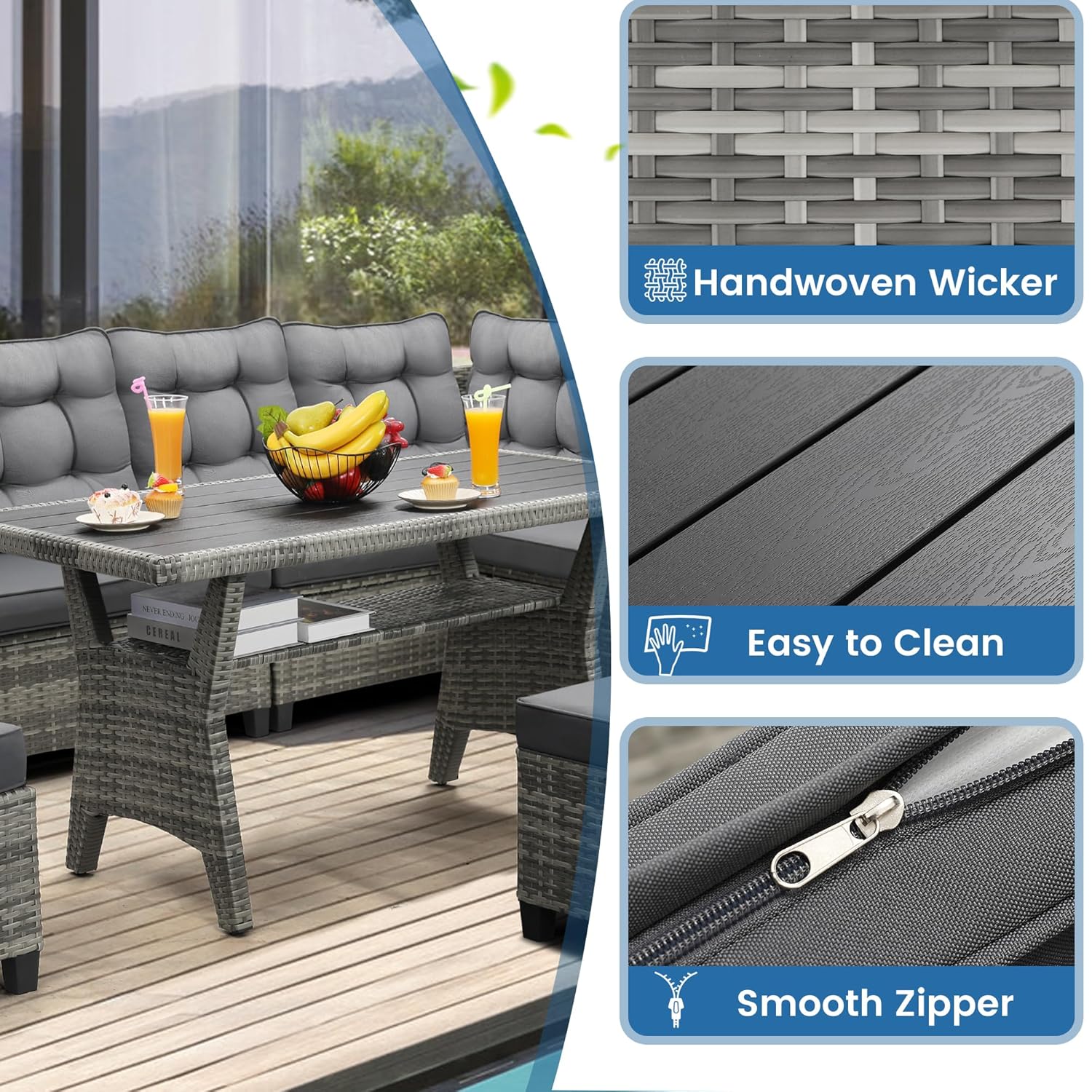 Ensemble de meubles de patio 6 - Outdoor Furniture Bali avis et prix