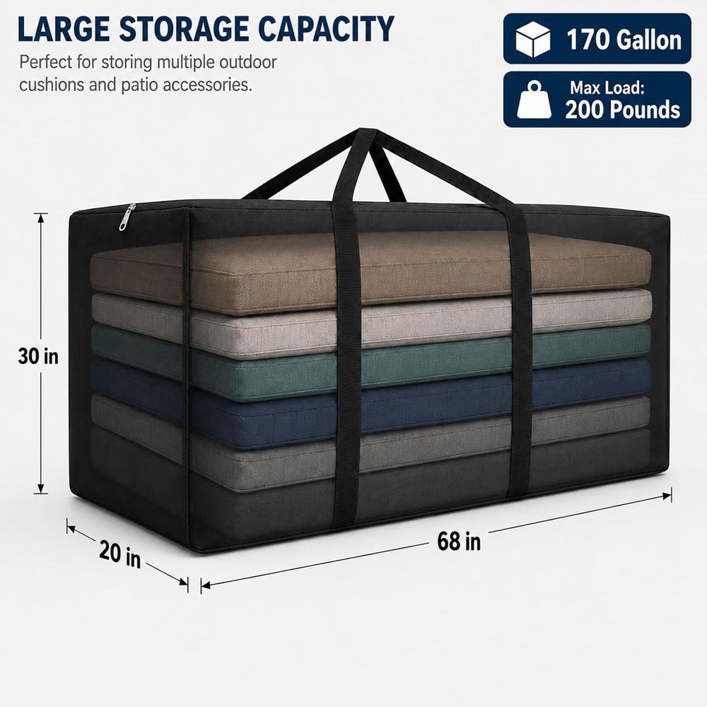 Sac de rangement pour coussins - Outdoor Furniture With Storage For Cushions avis et prix