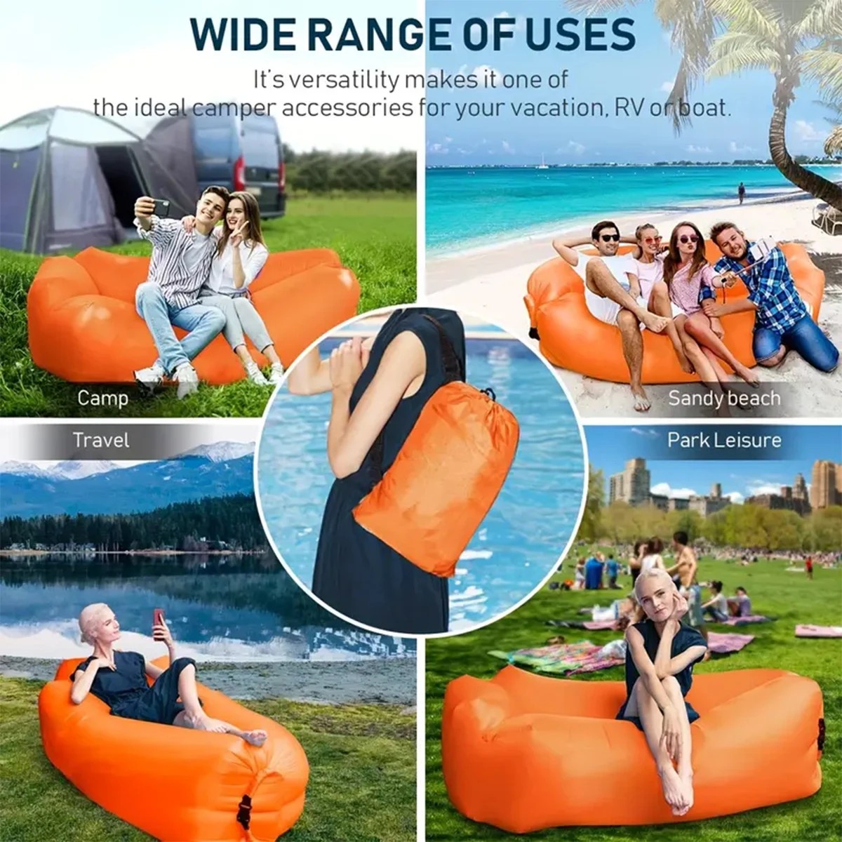 1 hamac gonflable portable pou - Outdoor Daybed Sofa avis et prix