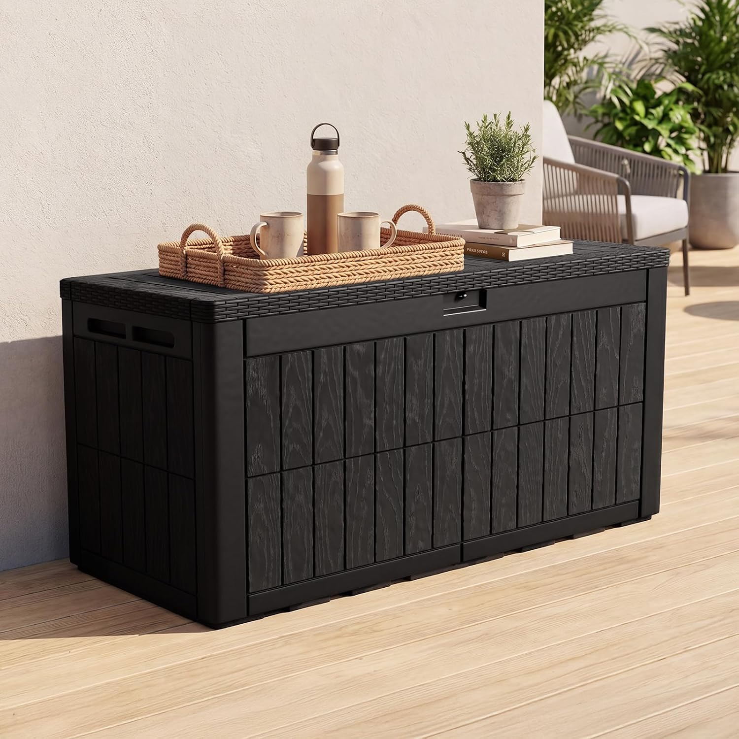 Bac de rangement extérieur gra - Outdoor Furniture Resin avis et prix