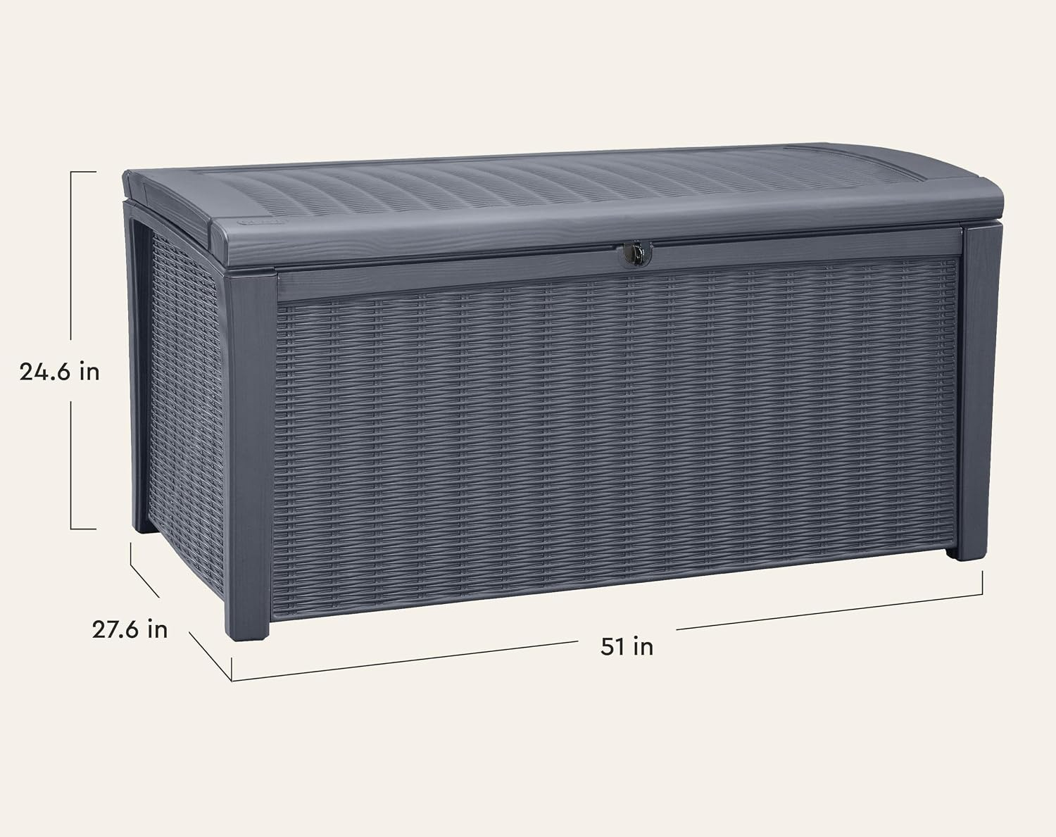 Bac de rangement extérieur 110 - Outdoor Furniture Resin avis et prix