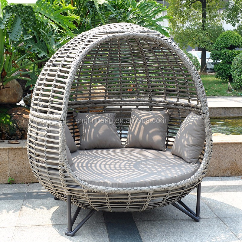 Lit de repos nordique pour pat - Outdoor Daybed Furniture avis et prix