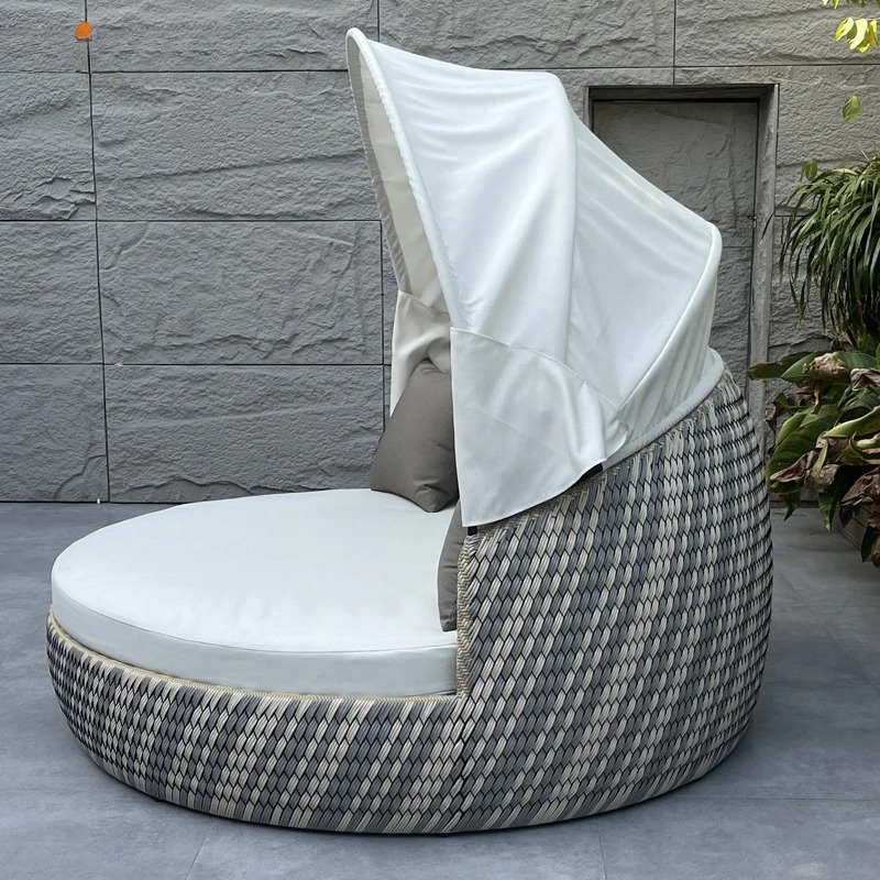 Lit de repos rond anti-UV et a - Outdoor Daybed Furniture avis et prix