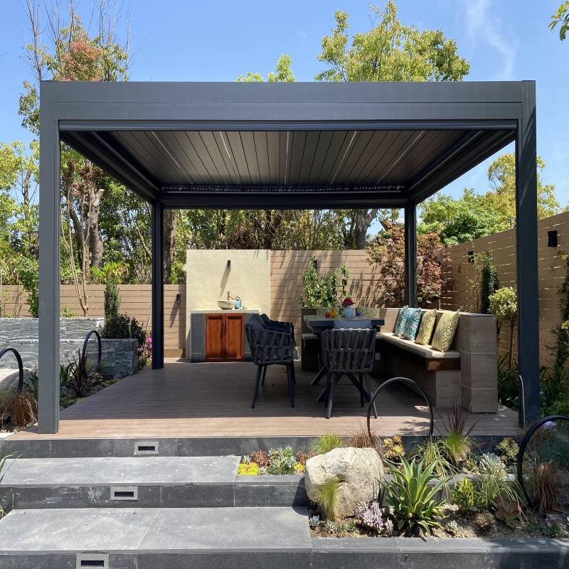 Pergola rectangulaire en allia - Outdoor Furniture For Pool avis et prix