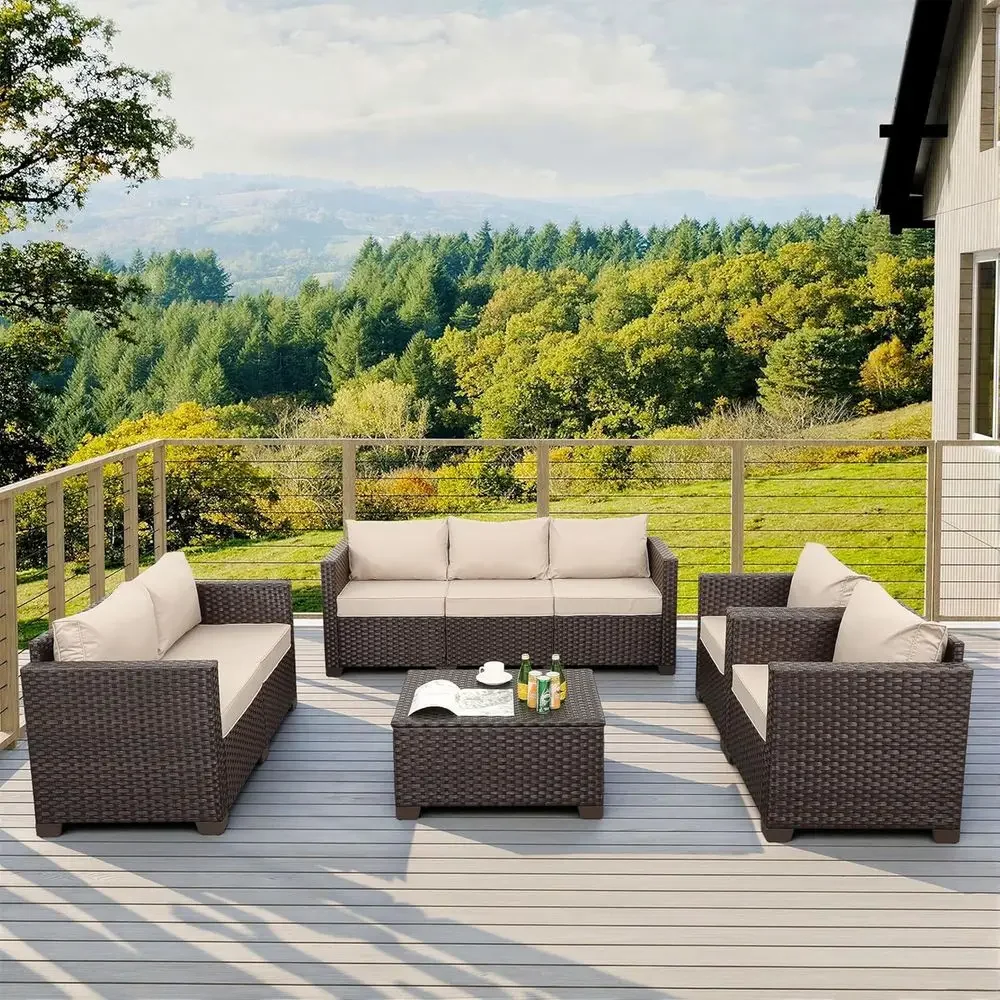 Ensemble de meubles de patio 5 - Outdoor Furniture With Storage For Cushions avis et prix