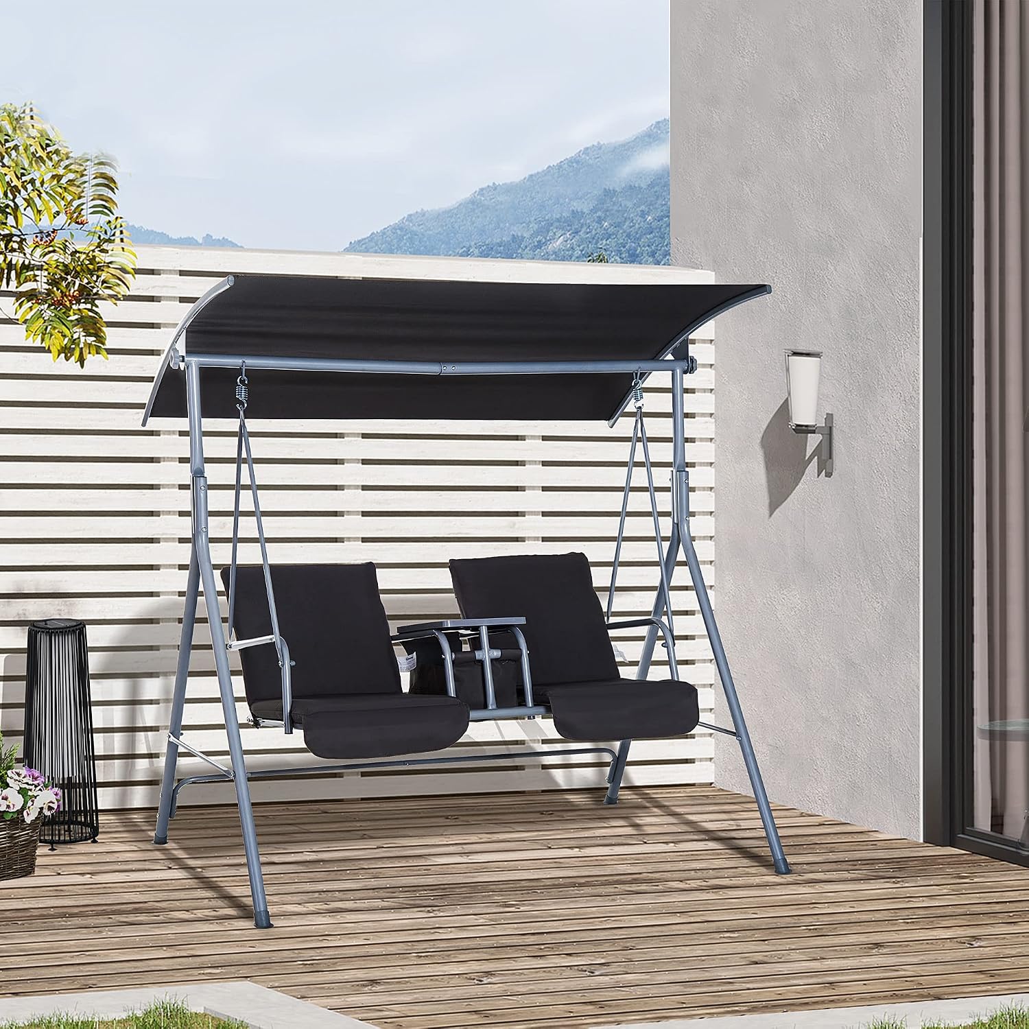 Balançoire de véranda extérieu - Outdoor Furniture With Storage For Cushions avis et prix