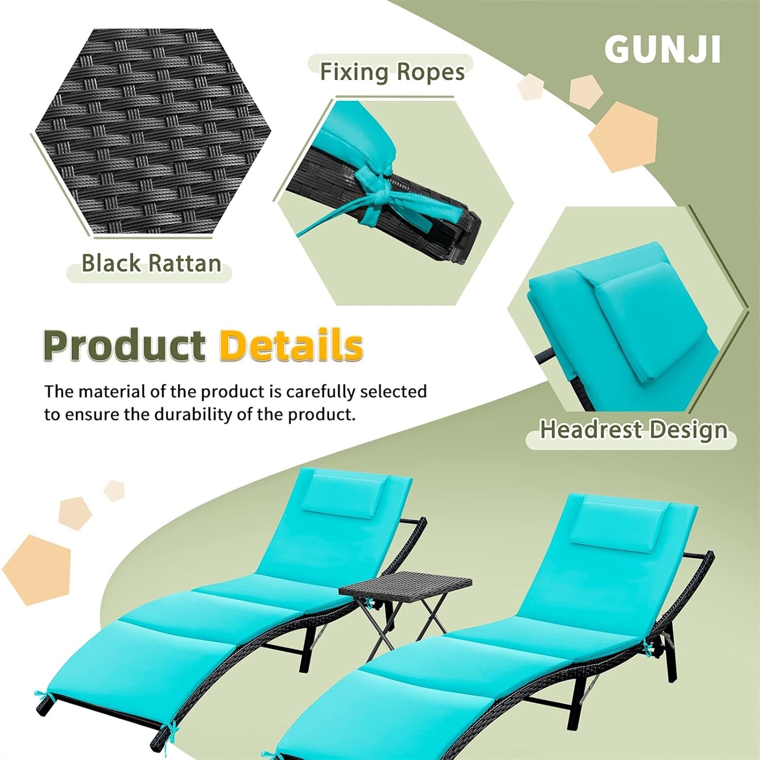 Ensemble de 3 chaises longues  - Outdoor Furniture Bali avis et prix