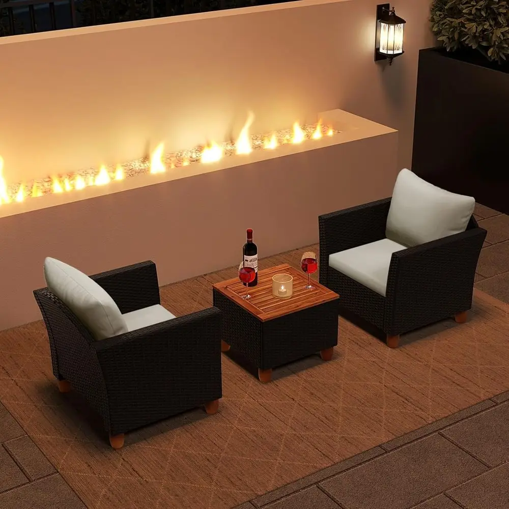 Ensemble de meubles de patio e - Outdoor Furniture With Storage For Cushions avis et prix