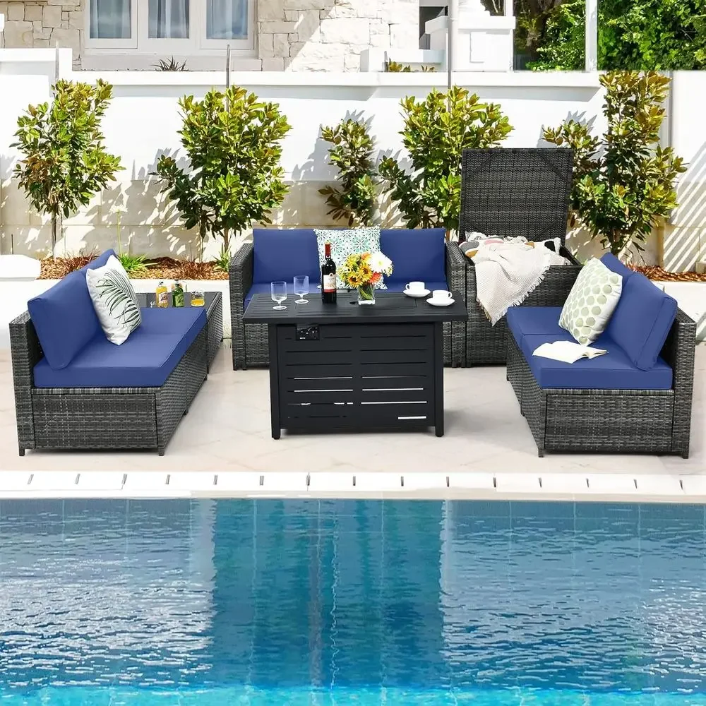 Ensemble de meubles de patio e - Outdoor Furniture With Storage For Cushions avis et prix