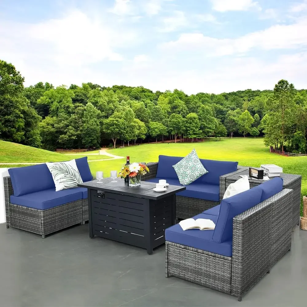 Ensemble de meubles de patio e - Outdoor Furniture With Storage For Cushions avis et prix