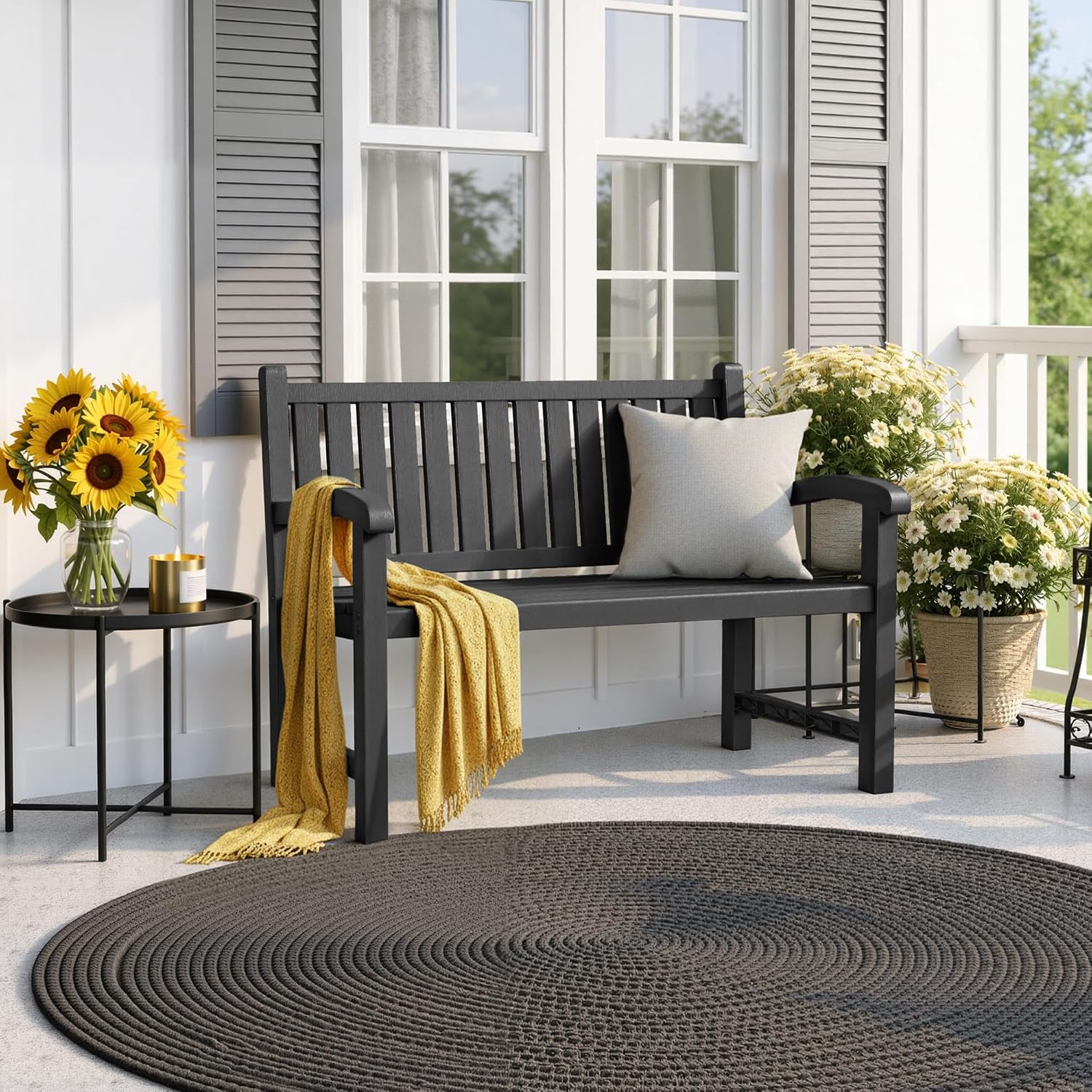 Banc d'extérieur 2 places en r - Outdoor Furniture Resin avis et prix
